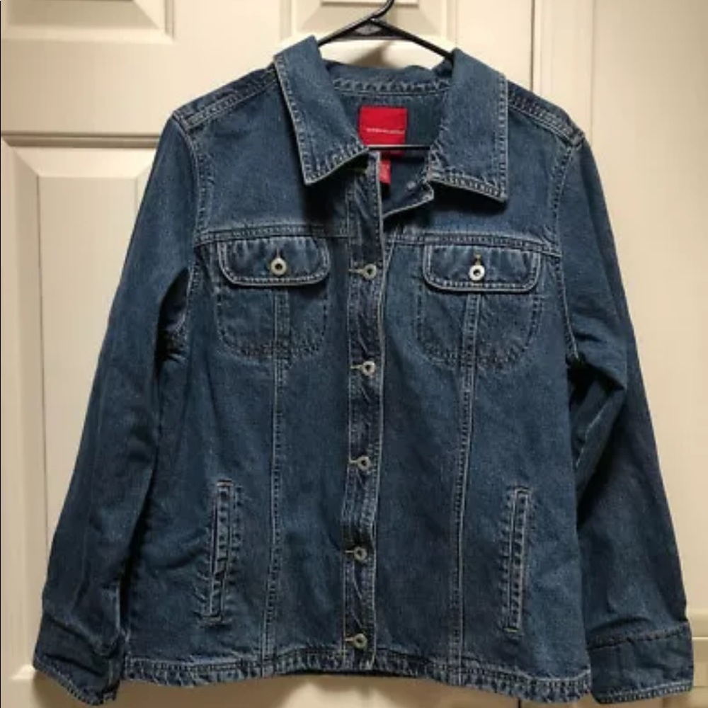 Size XL Womens Gloria Vanderbuilt  Jean Jacket